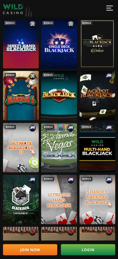 Wild Casino Real Money Blackjack Casino Apps