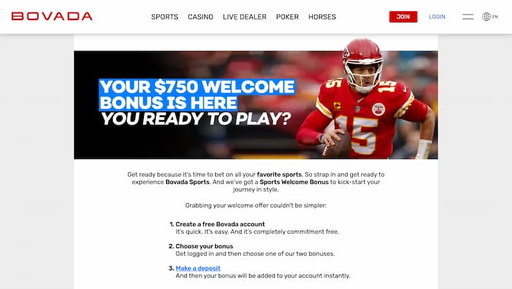 NFL Parlay Betting Bovada Sportsbook