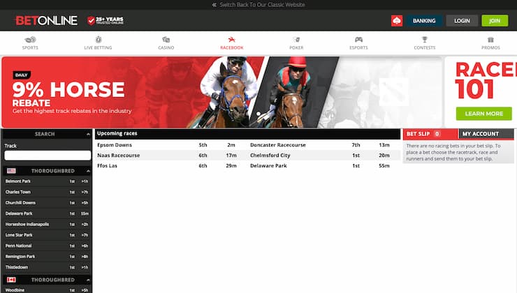 BetOnline Racebook