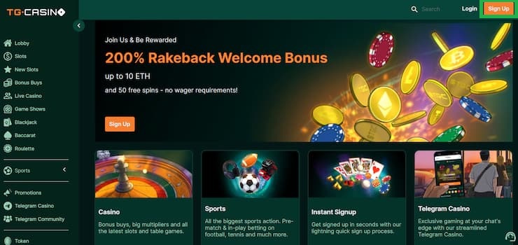 Step 1 - Visit the No Account Casino Homepage