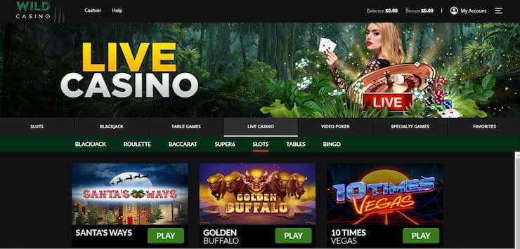 Wild Casino Live Slots - California online casinos