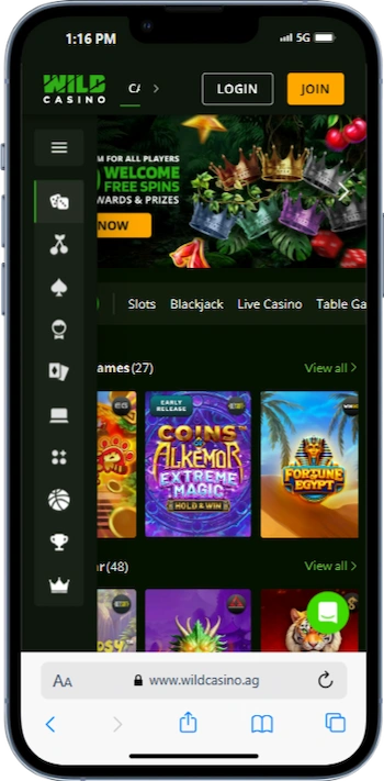 Wild Casino Bonus