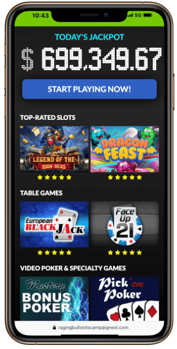 Offshore Casino Slots at Raging Bull