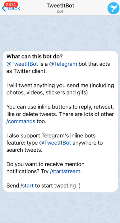 TweetItBot Telegram Bot