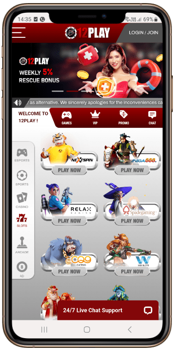 12Play Online Casino Games in Malaysia