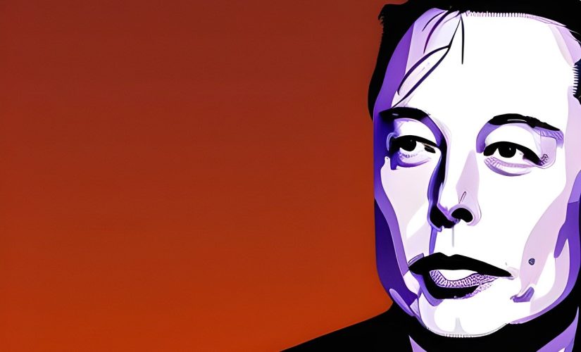 Portrait of Elon Musk. The X owner discussed OpenAI at a recent event