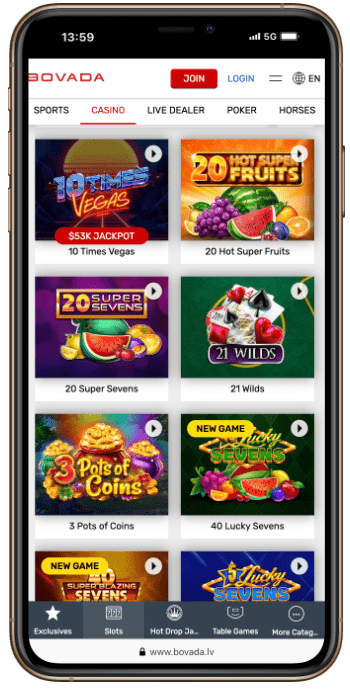 Bovada Jackpot Slots