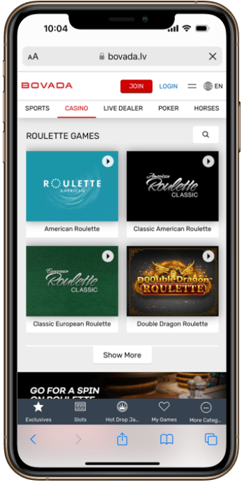 Bovada Roulette