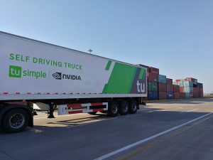 A TuSimple self driving truck