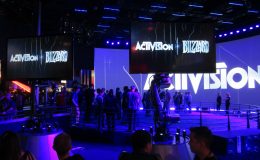 A picture of the Activision Blizzard stage at E3 in 2013