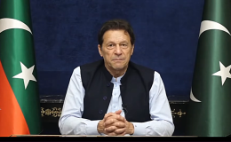 Former Pakistan Prime Minister Imran Khan. His team have used AI to send a video message from him while he is in jail