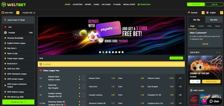 Weltbet Sports Betting Platform