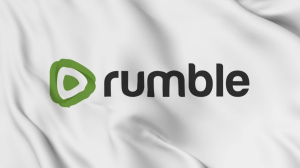 Logo of Rumble, the video sharing platform popular with free speech activists and ring wing commentators