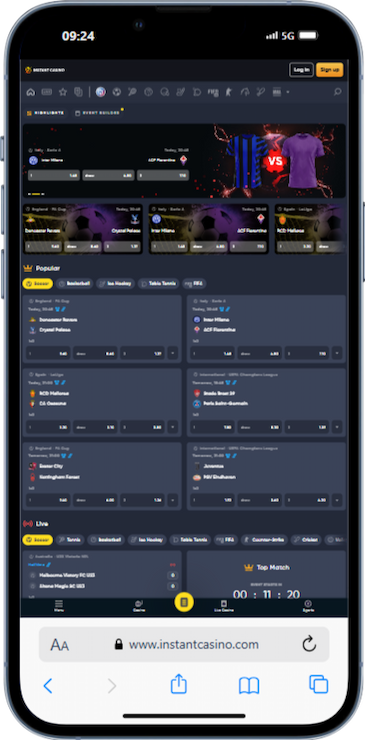 Instant Casino Sports Canada
