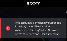 an image showing information on being banned from PSN