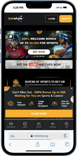Washington Sports Betting on BetWhale