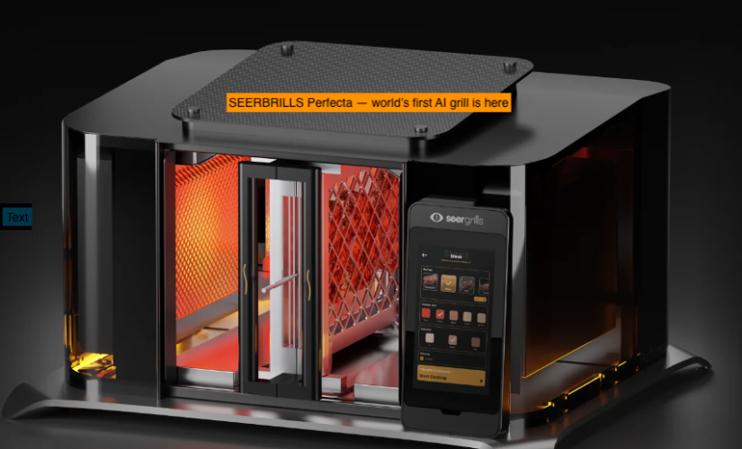 CES 2024 -- SEERBRILLS Perfecta -- first AI grill