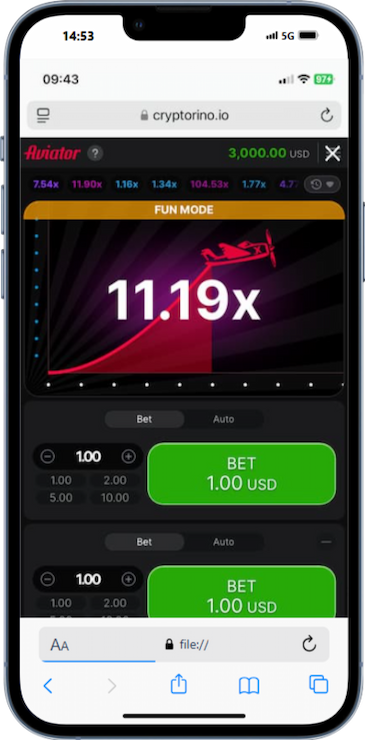 Cryptorino Crash Games