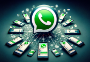 WhatsApp's latest update with new Channel features including voice messages, polls, and multiple admins, set against a vibrant green backdrop with chat bubbles.