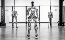 An image of Figure's AI humanoid robot. The company has signed a deal with BMW to deploy robots to their US plant