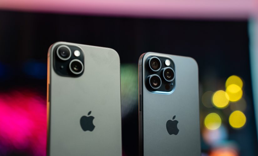 A photo of the Apple iPhone 15 and iPhone 15 pro