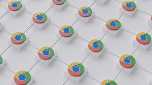 A graphic showing Google Chrome's logo
