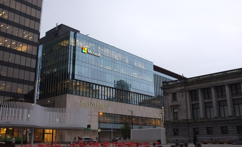 Photo of Microsoft's offices in Vancouver, Canada.