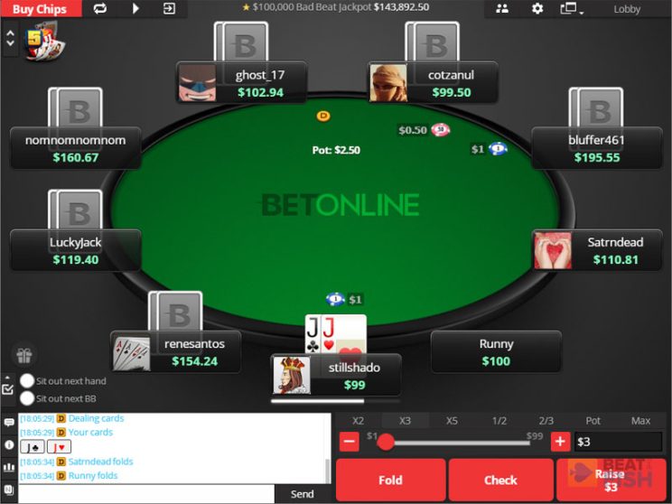 BetOnline how to play poker