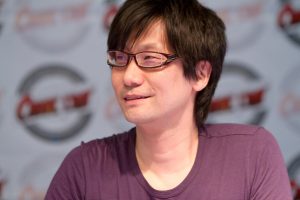A photograph of game developer Hideo Kojima