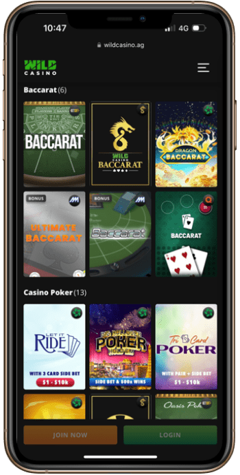 Wild Casino Baccarat