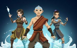 AI generated image of The Last Airbender in the style of Fortnite