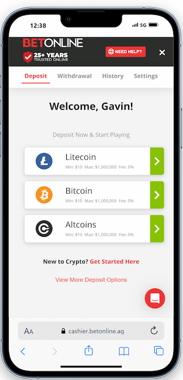 BetOnline Esports Registration Step 3