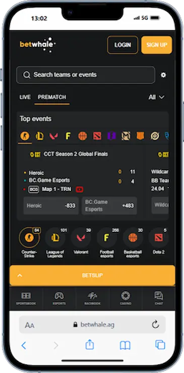 Esports Betting From BetWhale