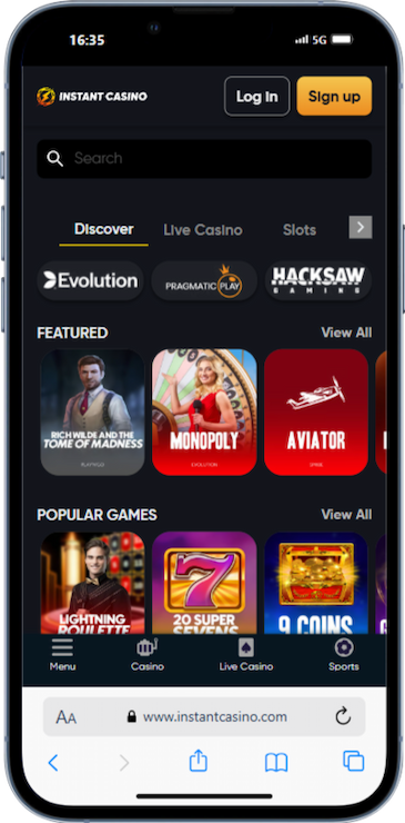 Instant Casino Provably Fair Casino