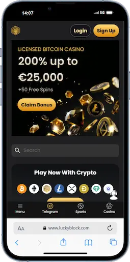 Lucky Block Esports Betting With BTC