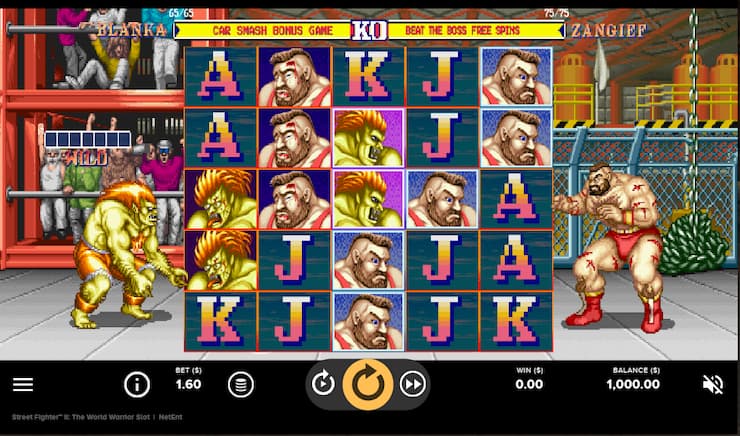 Street Fighter II online slot - NetEnt slots and casinos