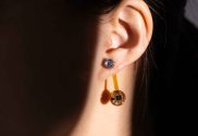 A person wearring the Thermal Earring