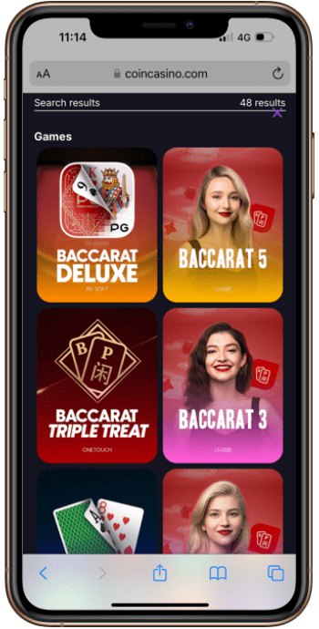 CoinCasino Baccarat