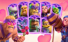Ab image of the new Valentine's cards in Clash Royale's Season 56
