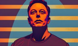An artistic image of Elon Musk, CEO of Tesla, Owner of X and CEO of SpaceX