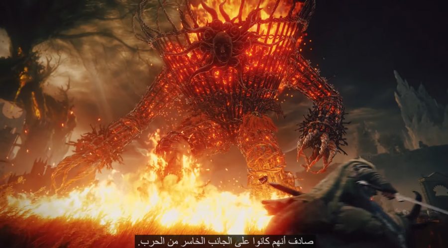 An image of a boss from Shadow of the Erdtree's trailer