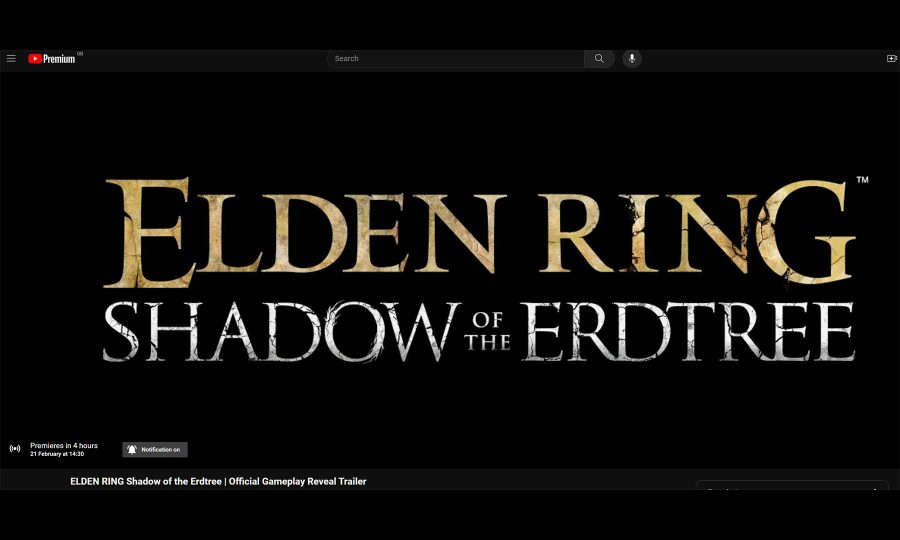 An image of the logo for Shadow of the Erdtree