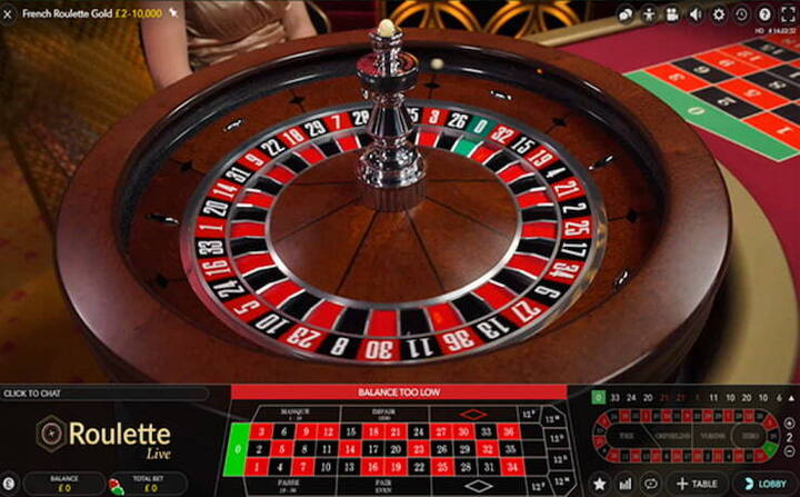 French Roulette Table