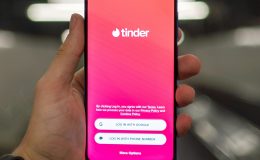 Tinder app on phone