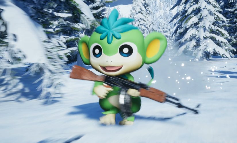 An image of a Pal with a rifle in Palworld