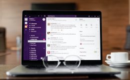 Slack workspace app on a computer screen / Slack AI has been launched by the Salesforce-owned company