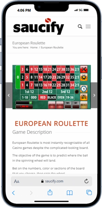 Saucify Roulette
