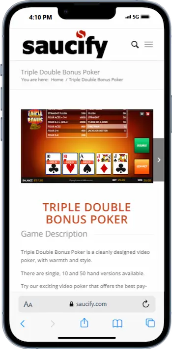Saucify Poker