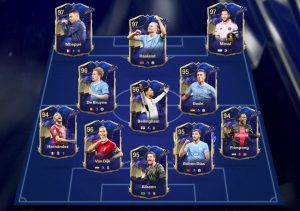 An image showing the EA FC24 Team of the Year cards