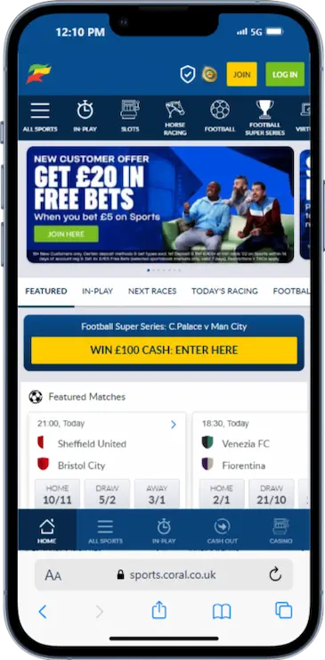 Best UK Bookmaker Coral